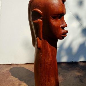 Hand carved statuette